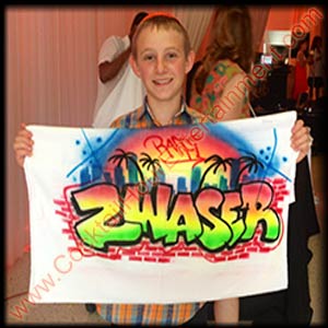 airbrush graffiti towel